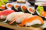 Japanese sushi and rolls